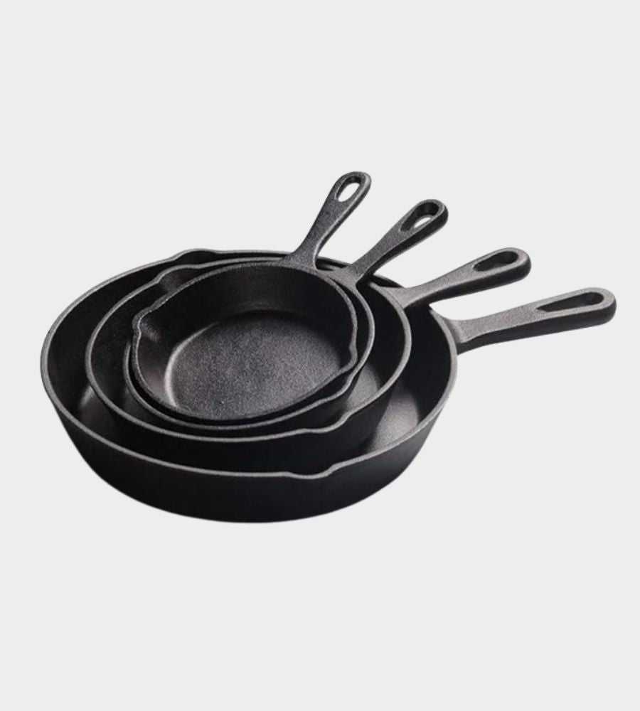 Cast Iron Skillets 14/20cm Frying Pan Cooking Pot Breakfast Pan